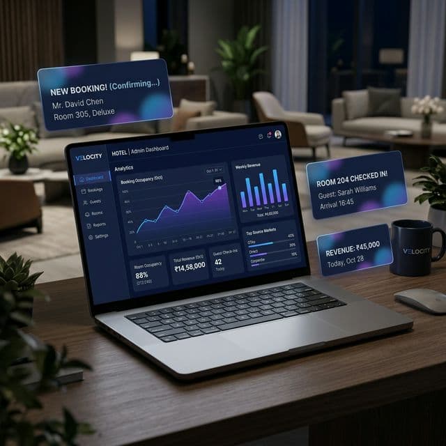 RoomRow Hotel Management Dashboard